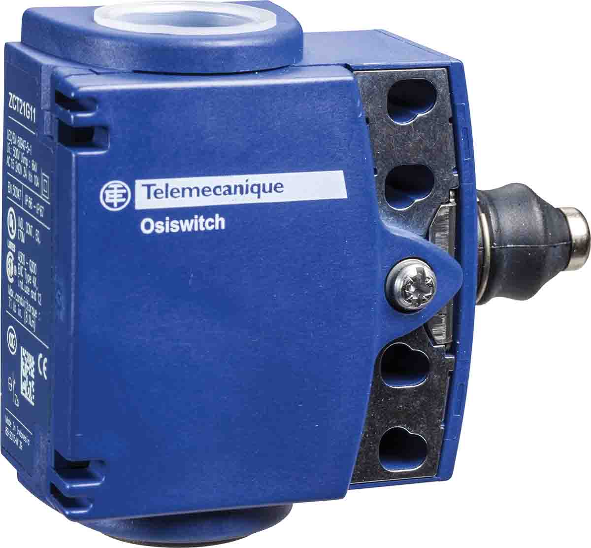 Telemecanique Sensors XCKT Series Plunger Limit Switch, 1NC/1NO, IP66, IP67, Plastic Housing, 10A Max