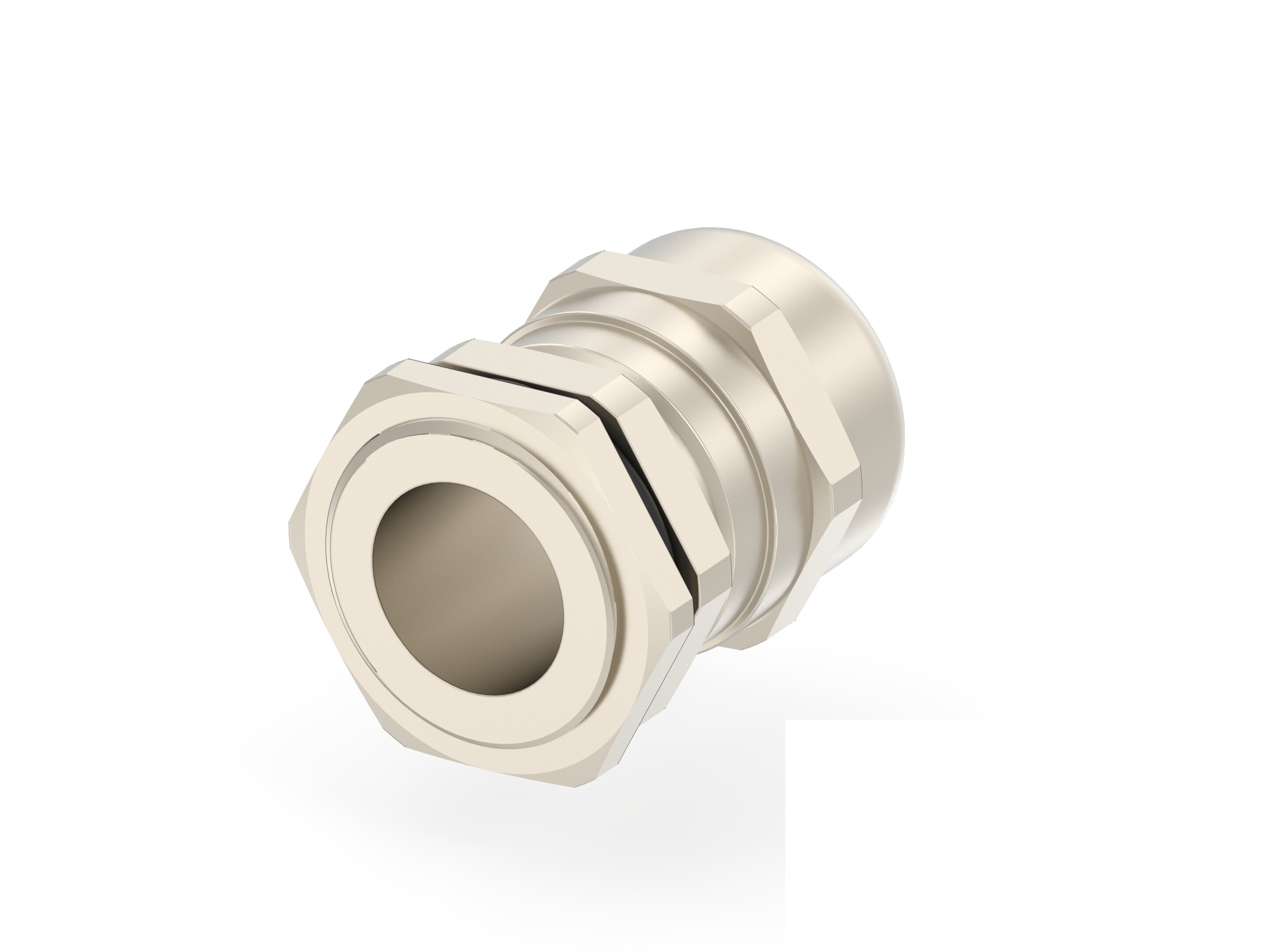 Entrelec 1SNG Series Brass Brass, CR, NBR, PA 6 Cable Gland, PG16 Thread, 10mm min., 14mm max., IP66, IP68