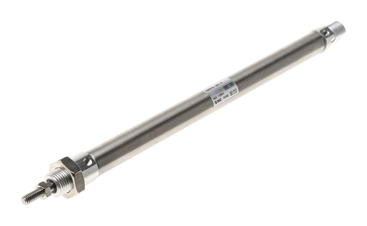 SMC 200 mm Pneumatic Piston Rod Cylinder - CD85 Series, Double Acting Acting