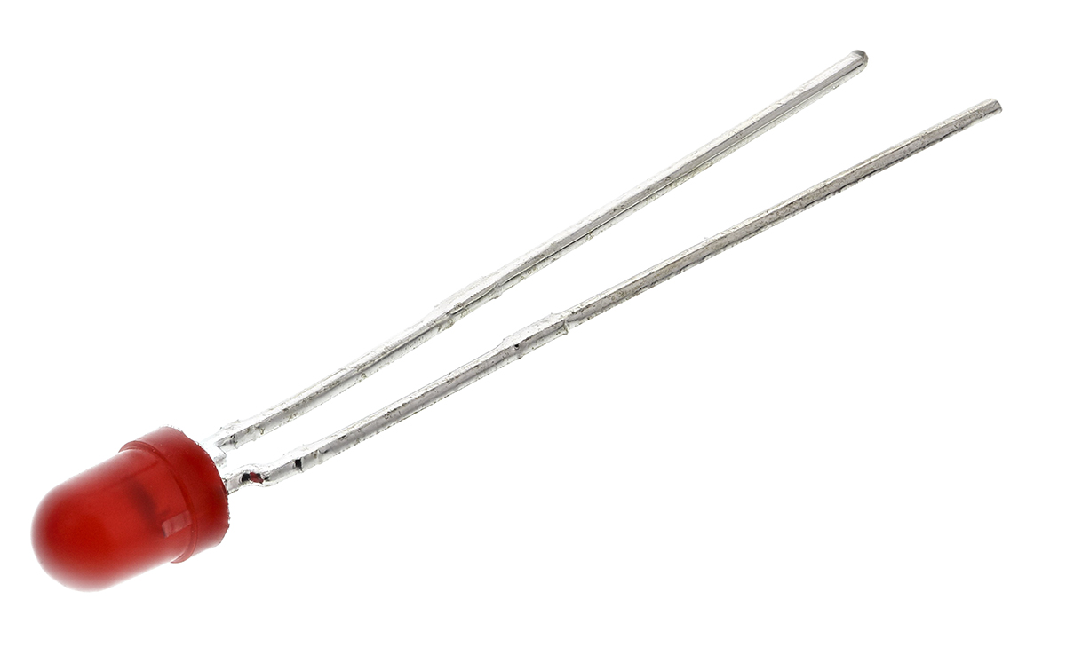 Vishay3 V Red LED 3mm Through Hole, TLUR4401