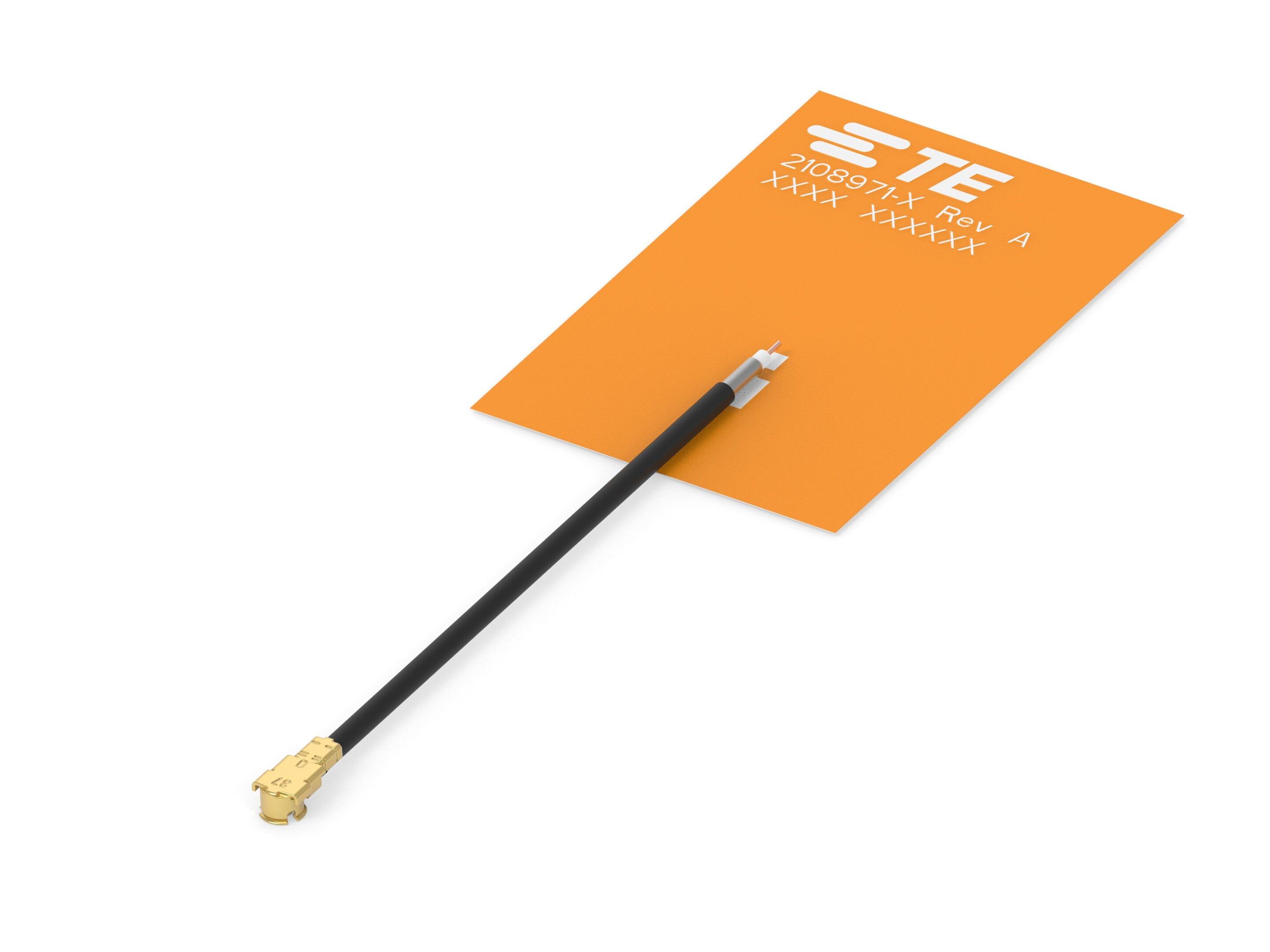 TE Connectivity 2108971-2 FPC Omnidirectional Antenna with MHF Connector, Ultra Wideband (UWB)