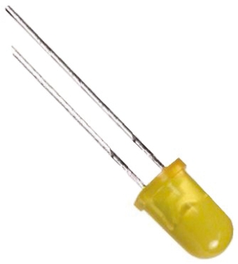 Vishay3 V Yellow LED 5mm Through Hole, TLHY6400