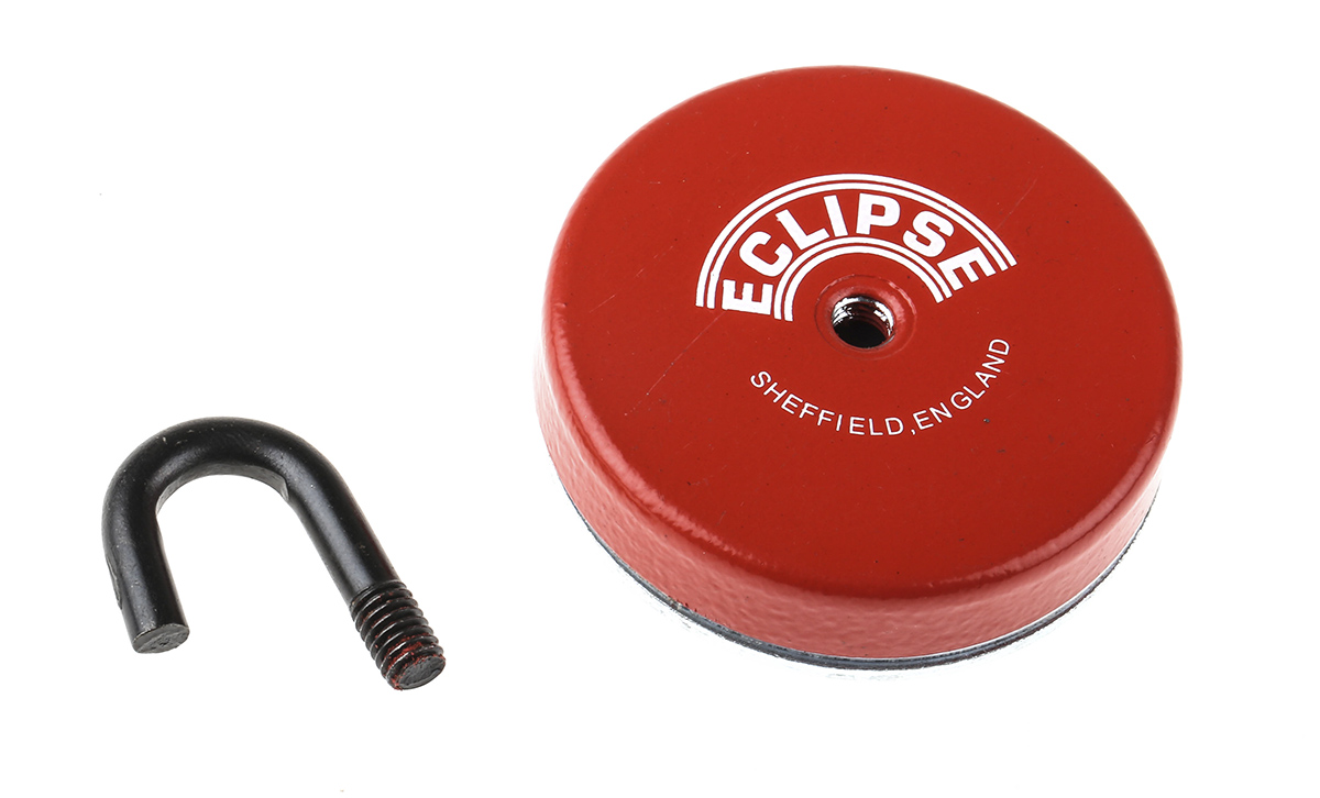 Eclipse Pot Magnet 56mm Hook Ferrite, 16kg Pull
