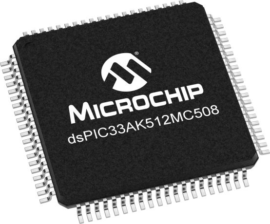 dsPIC33AK512MC508-I/PT Microchip dsPIC33A, 16bit Digital Signal Processor 200MHz 512 KB Flash 80-Pin TQFP