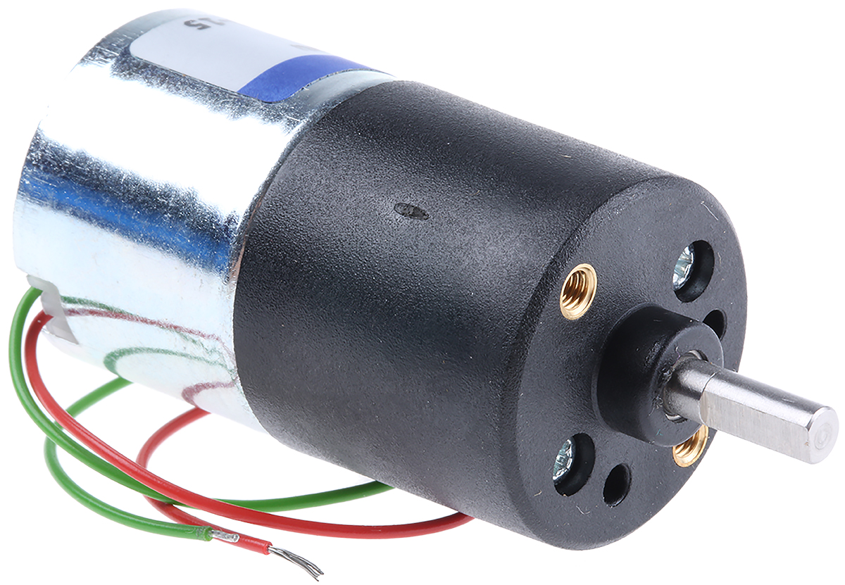 Micromotors Brushed Geared DC Geared Motor, 6 V dc, 20 Ncm, 4 rpm, 4mm Shaft Diameter