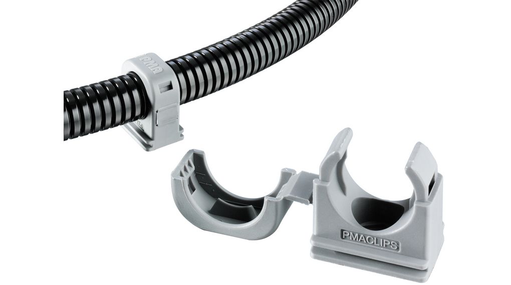 Plustek Grey Polyamide Duct clip