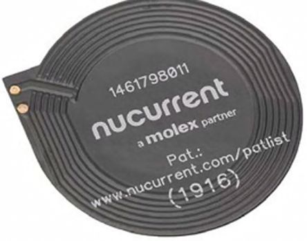 Molex 146179 Wireless Charging Coil Receiver, 4 μH, 35.02mm dia.