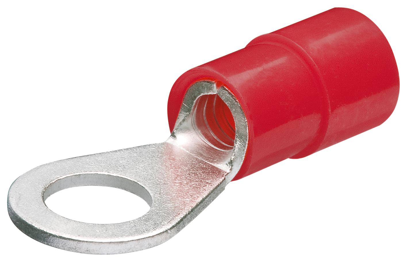 Knipex Insulated Ring Terminal, M3 Stud Size, 0,5mm² to 1mm² Wire Size, Red
