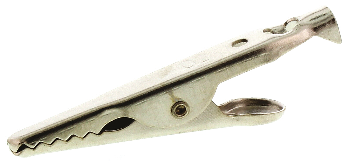 Mueller Electric Crocodile Clip, Nickel-Plated Steel Contact, 5A