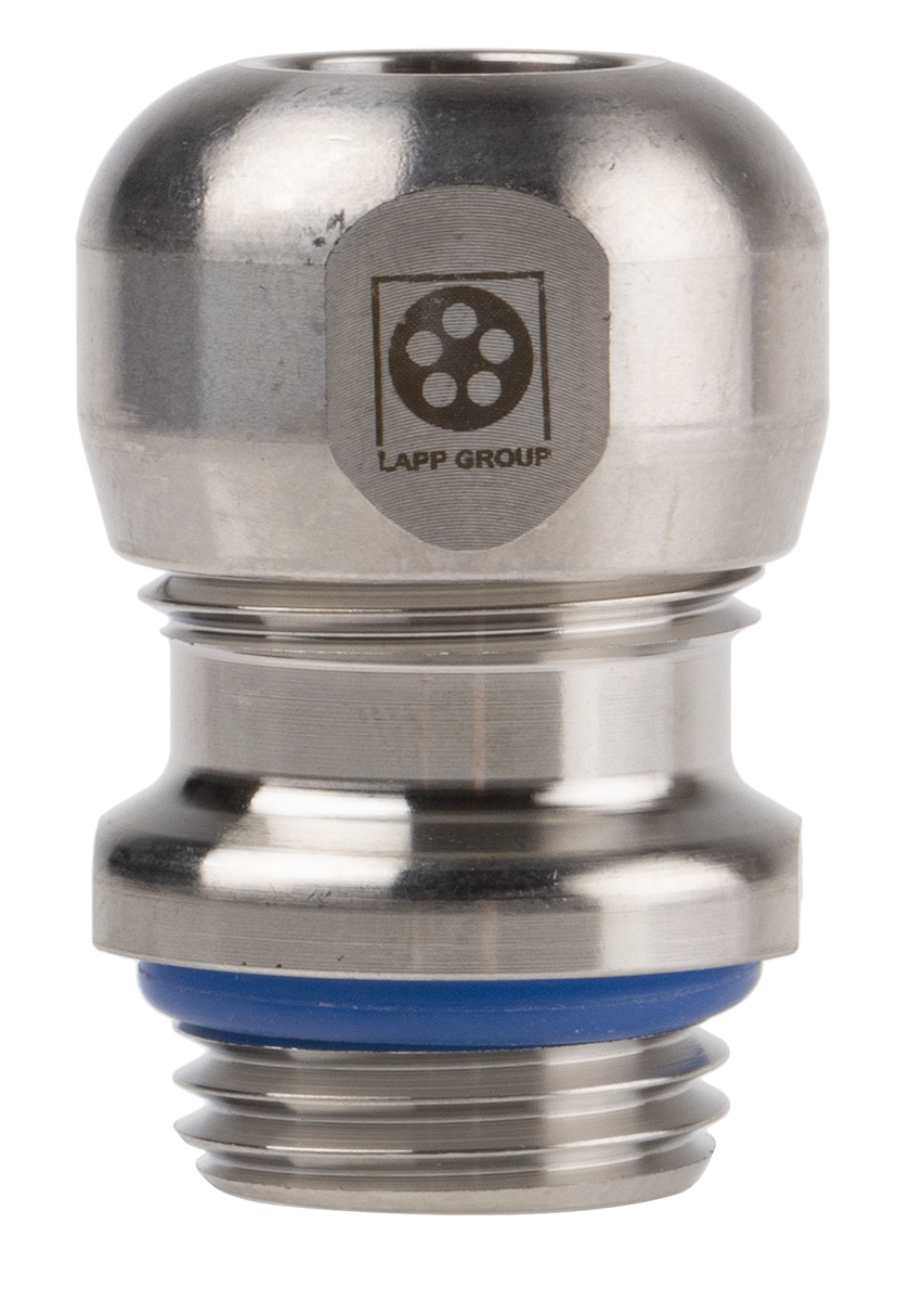 Lapp SKINTOP Series Metallic Stainless Steel Cable Gland, M16 Thread, 6mm min., 10mm max., IP68, IP69