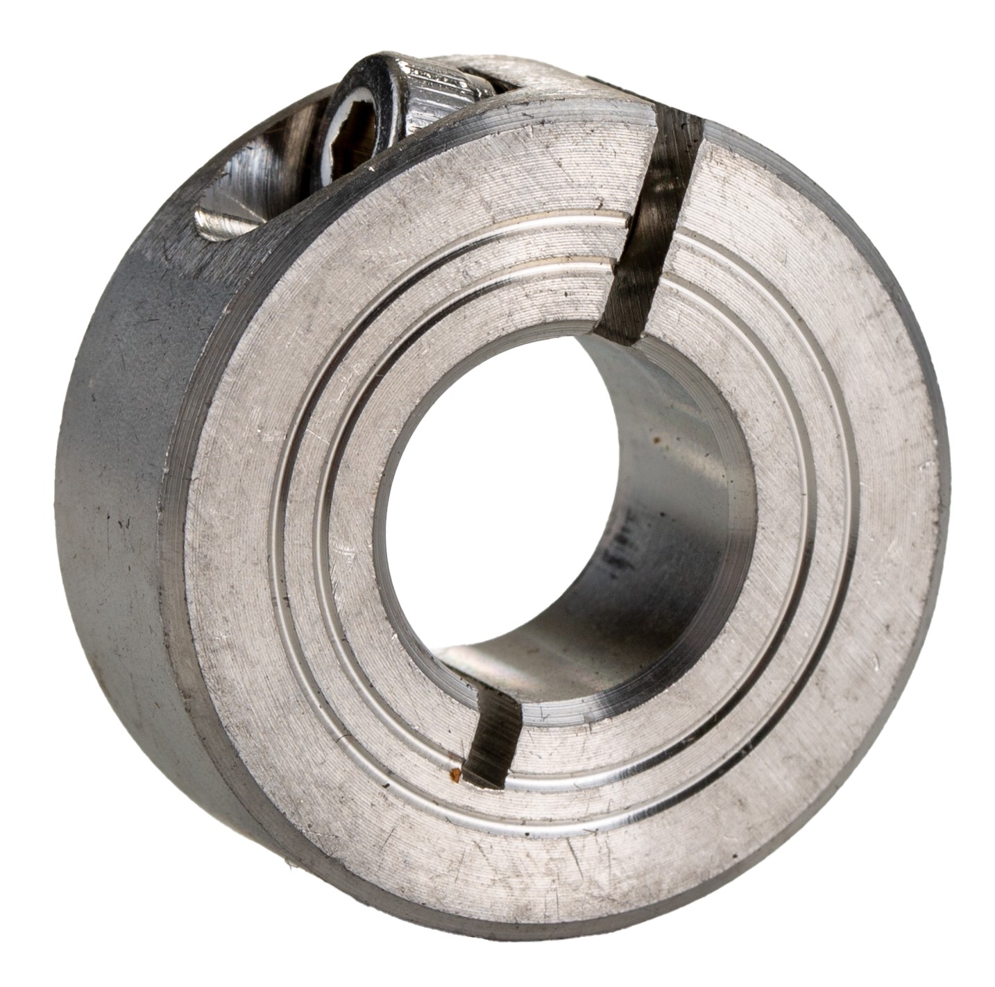 RS PRO Shaft Collar, One Piece, Clamp Screw, Bore 8mm, OD 18mm, W 9mm, Steel
