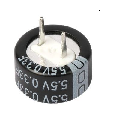 RS PRO 0.33F Supercapacitor EDLC -20 → +80% Tolerance 5.5V dc, Through Hole