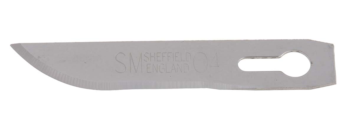Swann-Morton Carbon Steel Curved Scalpel Blade, 50 per Package