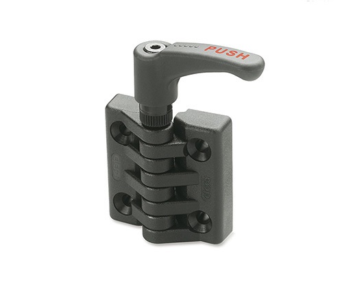 Elesa PA Friction Hinge with a Fixed Pin, Screw Fixing, 96.5mm x 97.5mm x 35mm