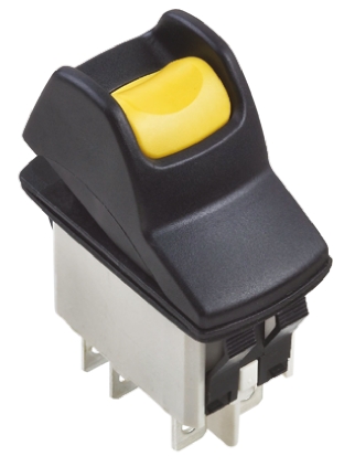 Apem DPST, On-On Rocker Switch Panel Mount