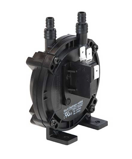 Herga GT27027 Series Pressure Sensor, 0.2in wg Min, 0bar Max, SPDT Output, Differential Reading