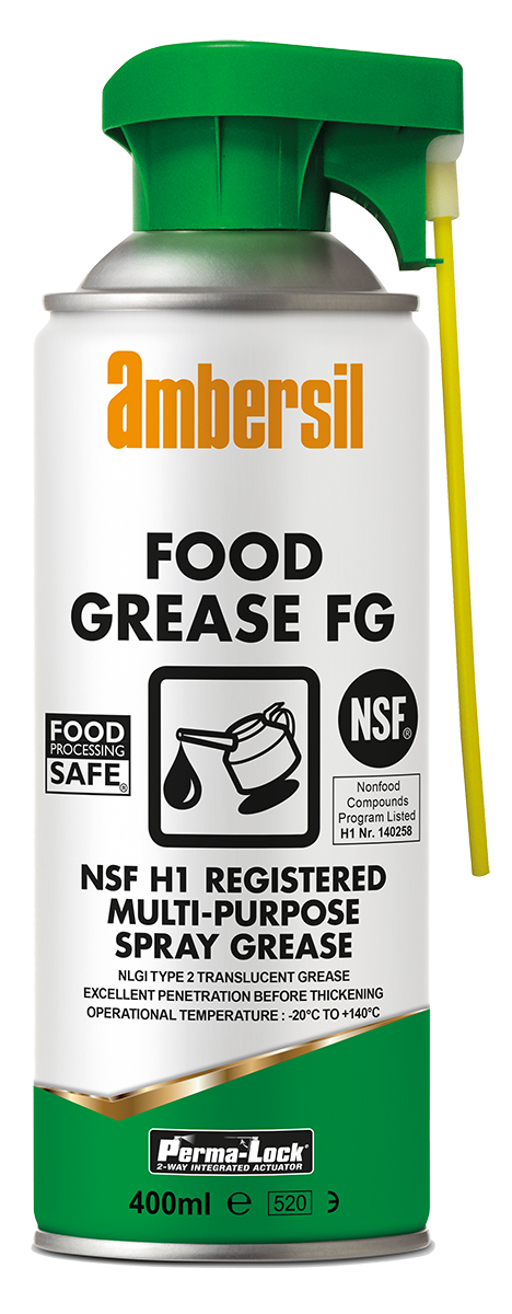 Ambersil Mineral Oil Grease 400 ml Ambersil Perma-Lock Food Grease FG,Food Safe