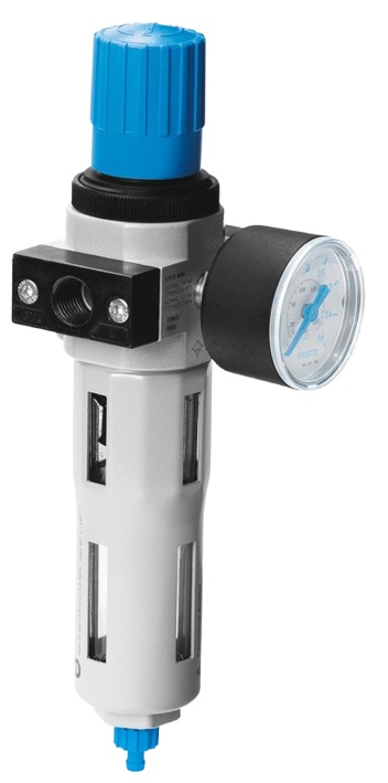 Festo D Polycarbonate Filter Regulator, 40μm, G 1, Manual, 16 bar, 159633
