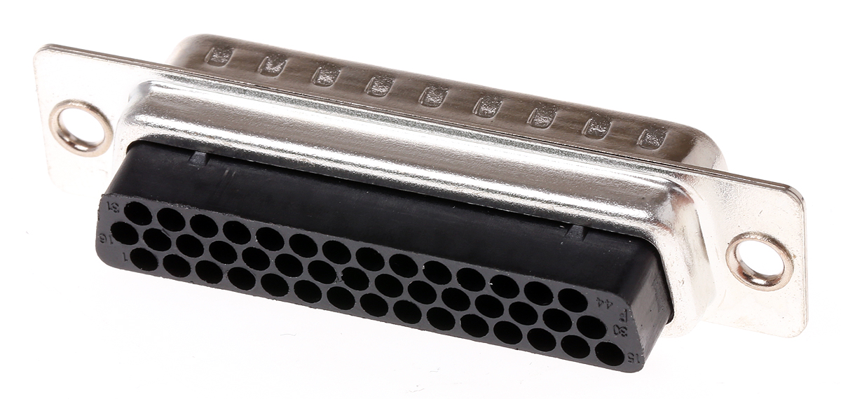 HARTING 44 Way Cable Mount D-sub Connector Plug, 2.29mm Pitch