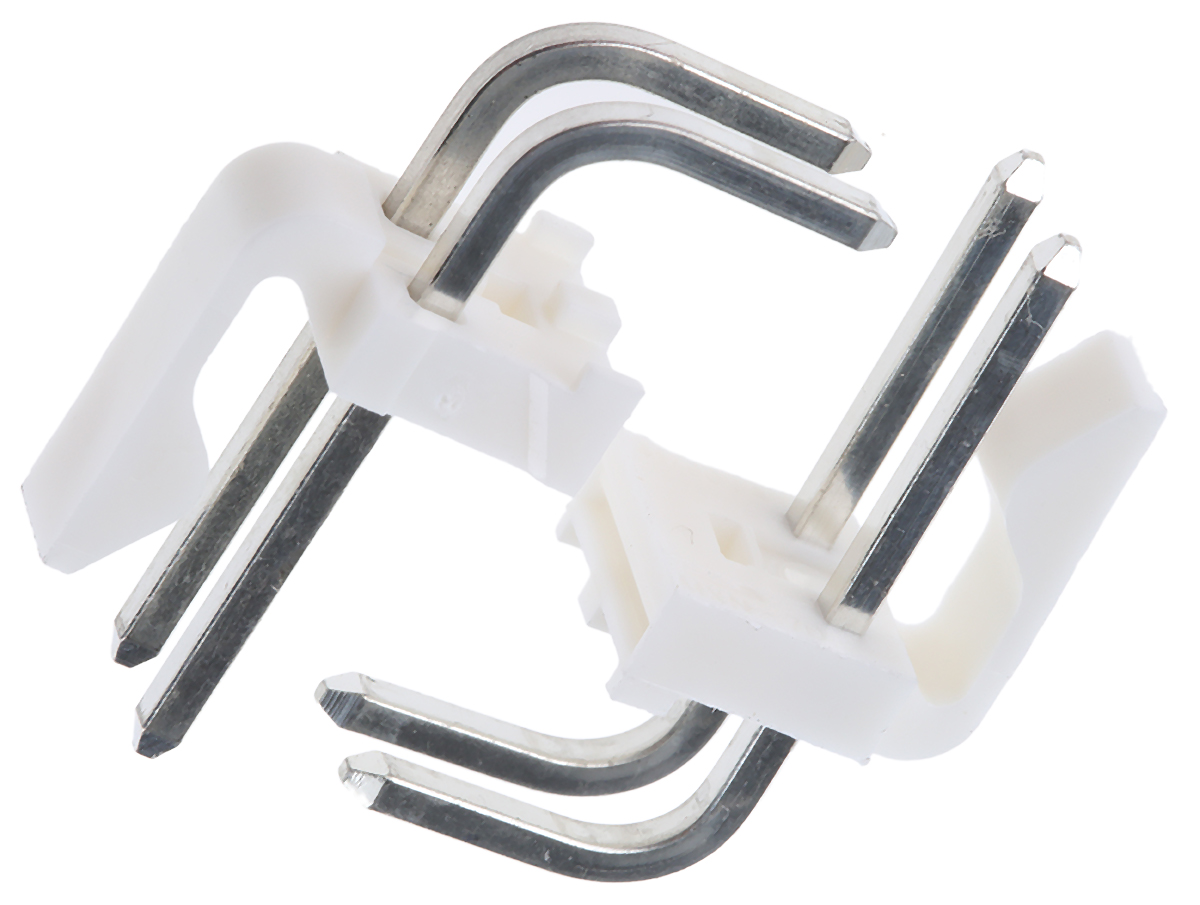 Molex KK 396 Series Right Angle Through Hole Pin Header, 2 Contact(s), 3.96 mm Pitch, 1 Row, Unshrouded