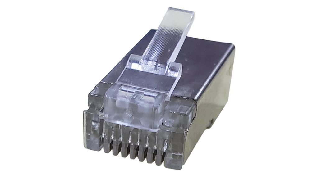 RND RND 205 Series Plug RJ45 Connector, Cable Mount, Cat6 1 Port 8 -Way
