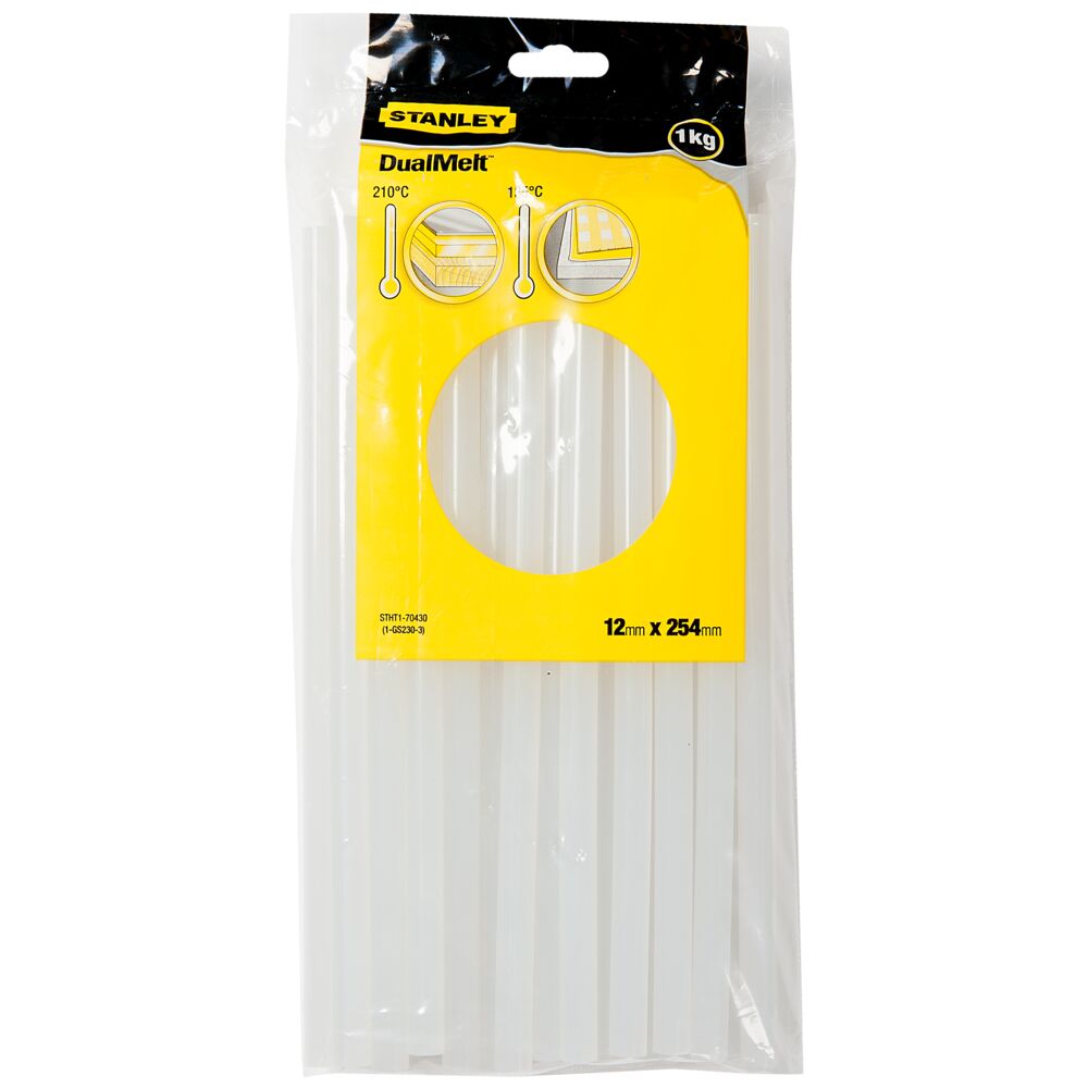 Stanley STANLEY 12mm All Purpose Transparent Glue Stick Glue Sticks 41 12mm