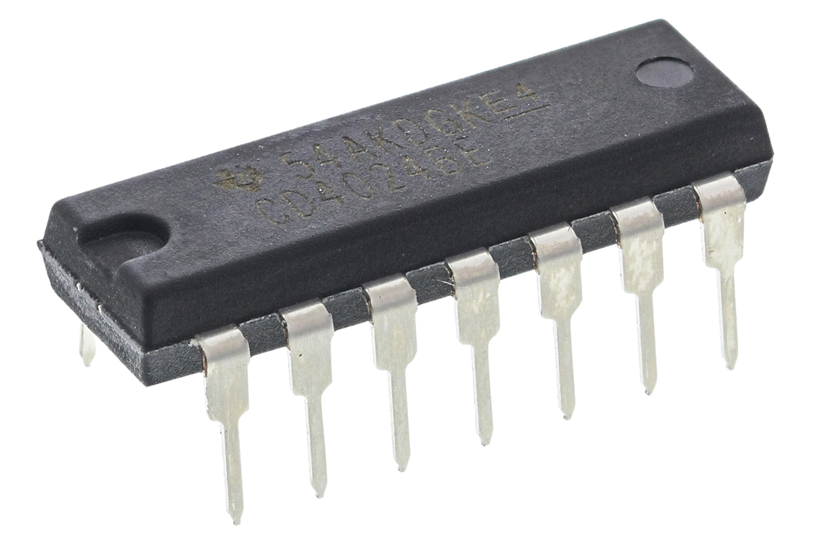 Texas Instruments CD4024BE 7-stage Through Hole Binary Counter, 14-Pin PDIP