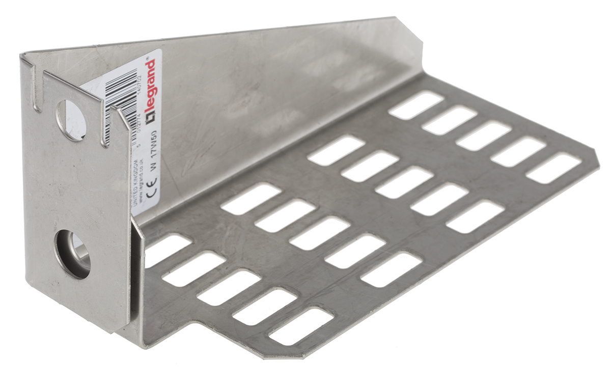 Legrand Cantilever Arm Bracket Stainless Steel Cable Tray Accessory, 150 mm Width, 74mm Depth