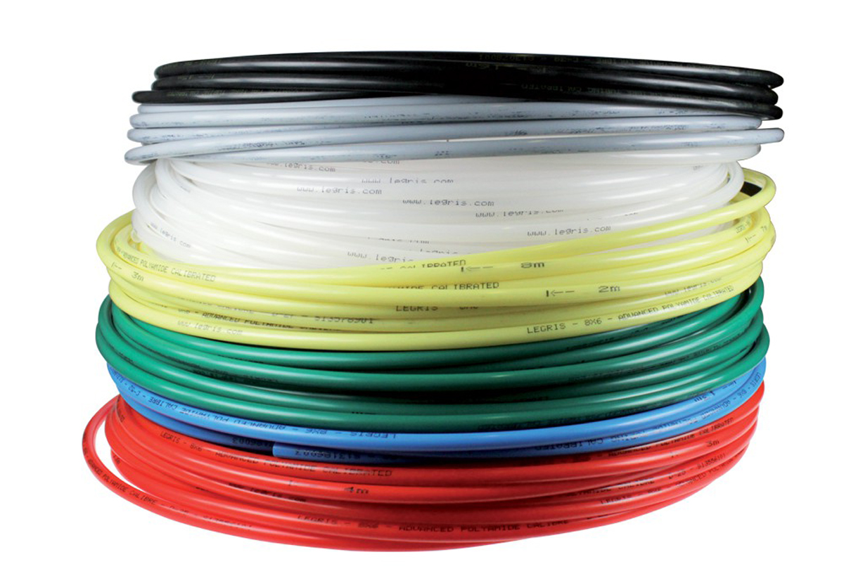 Legris Compressed Air Pipe Black Polyamide 12mm x 100m 1100P Series