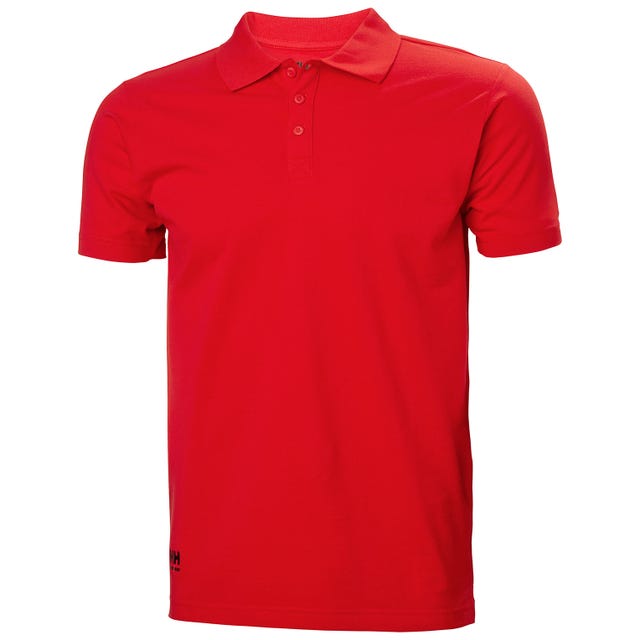 Helly Hansen Classic Red 100% Cotton Polo Shirt, UK- L, EUR- L