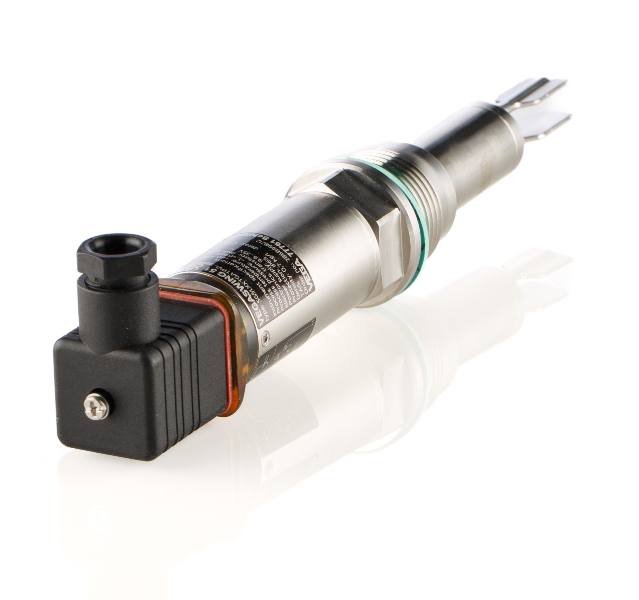 Vega VEGASWING 51 Series Tuning Fork Level Probe, PNP Output, Horizontal, Stainless Steel Body