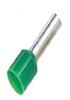 RS PRO Insulated Crimp Bootlace Ferrule, 6mm Pin Length, 0.8mm Pin Diameter, 0.34mm² Wire Size, Green