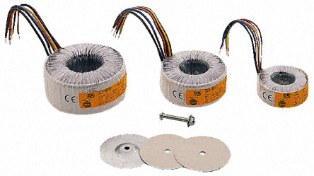 Nuvotem Talema 230V ac, 2 x 55V ac Toroidal Transformer, 300VA 2 Output