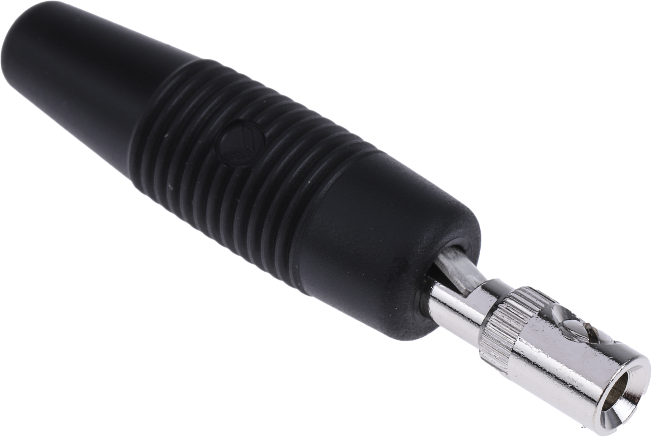 Hirschmann Test & Measurement Black Male Banana Plug, 4 mm Connector, Screw Termination, 16A, 30 V ac, 60V dc, Nickel