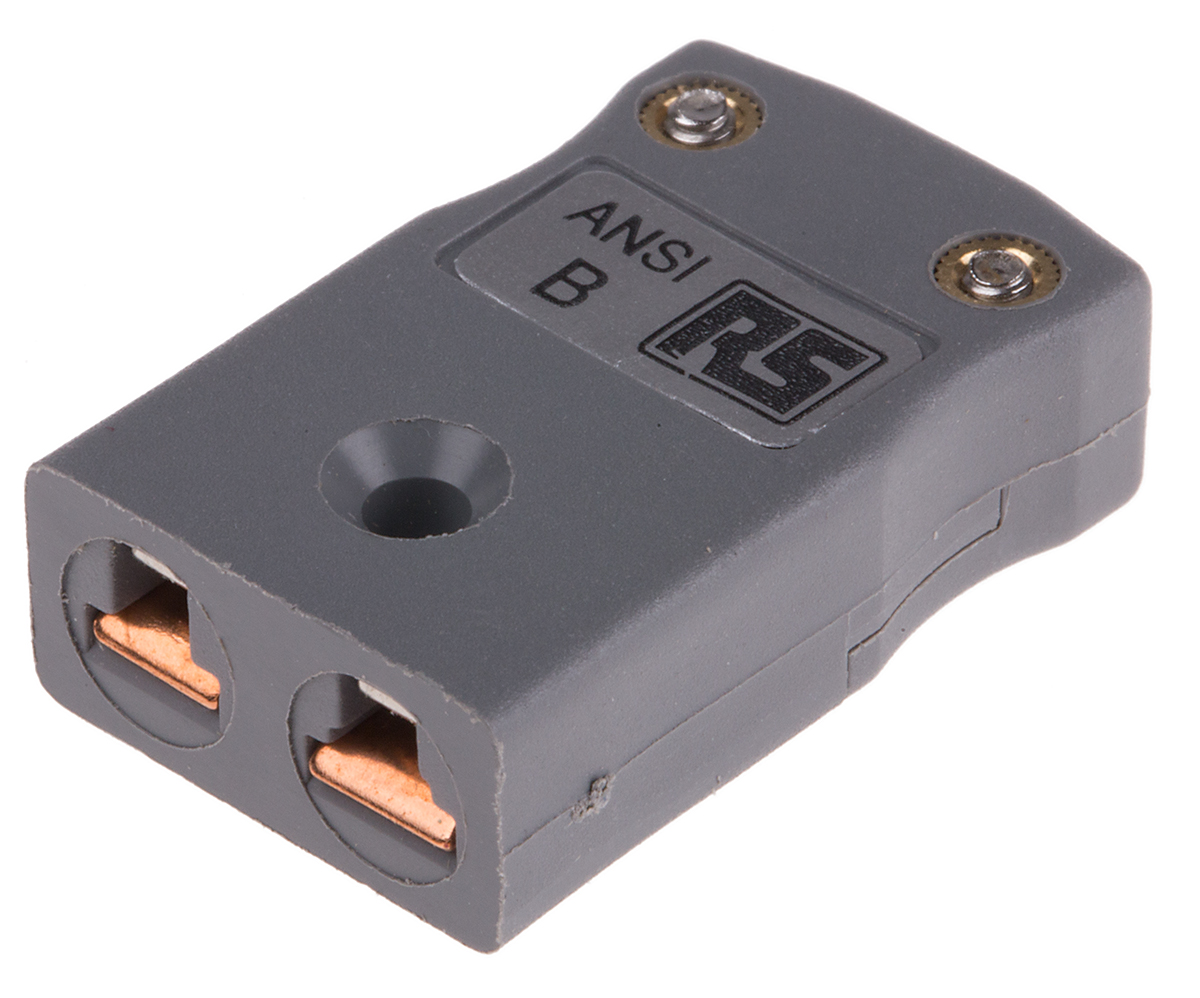 RS PRO Miniature Thermocouple Connector for Use with Type B Thermocouple, 4mm Probe, ANSI, RoHS Compliant Standard