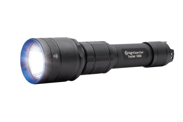 Nightsearcher Flashlight Torch Black - Rechargeable 1000, 161.5 mm