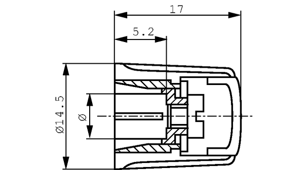 Elma Rotary Switch Knob for use with Switches