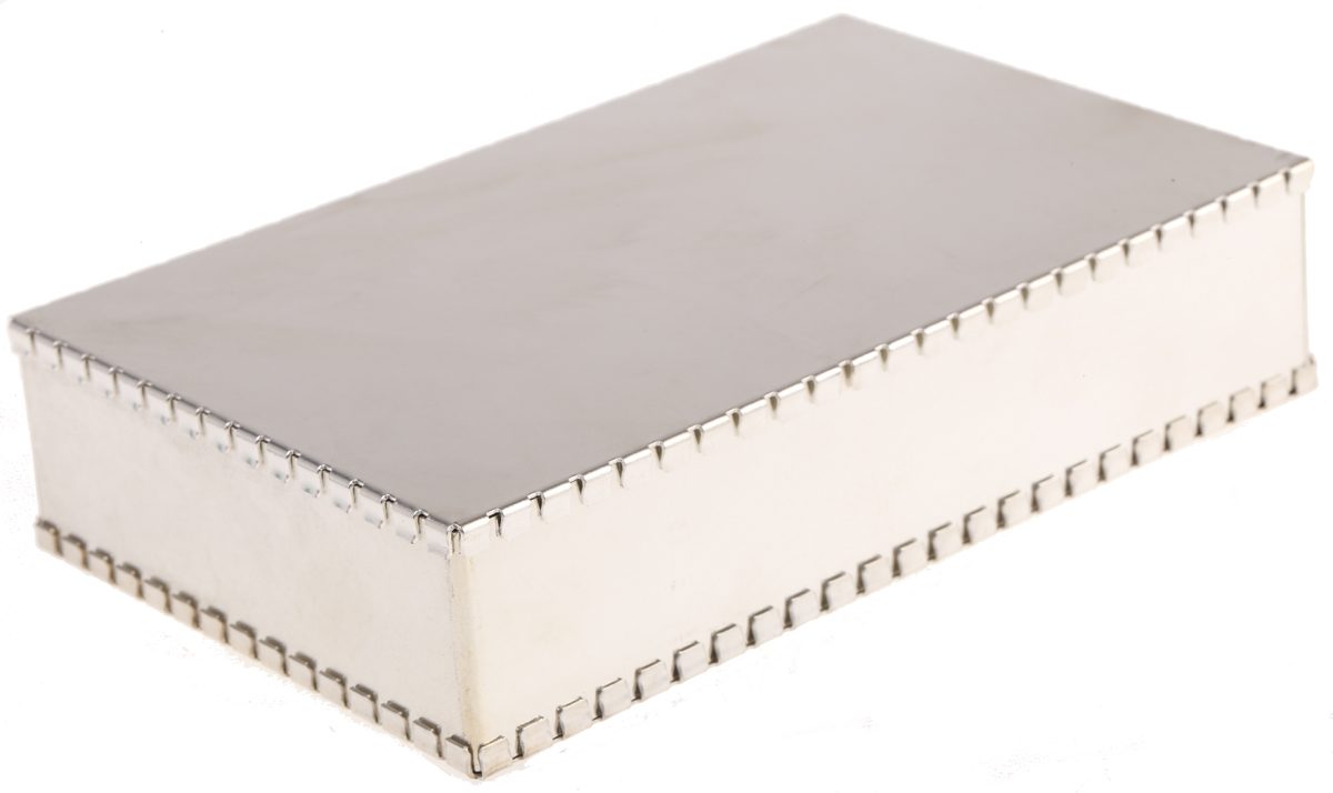 Perancea Tin Plated Steel PCB Enclosure, 35 x 100 x 160mm