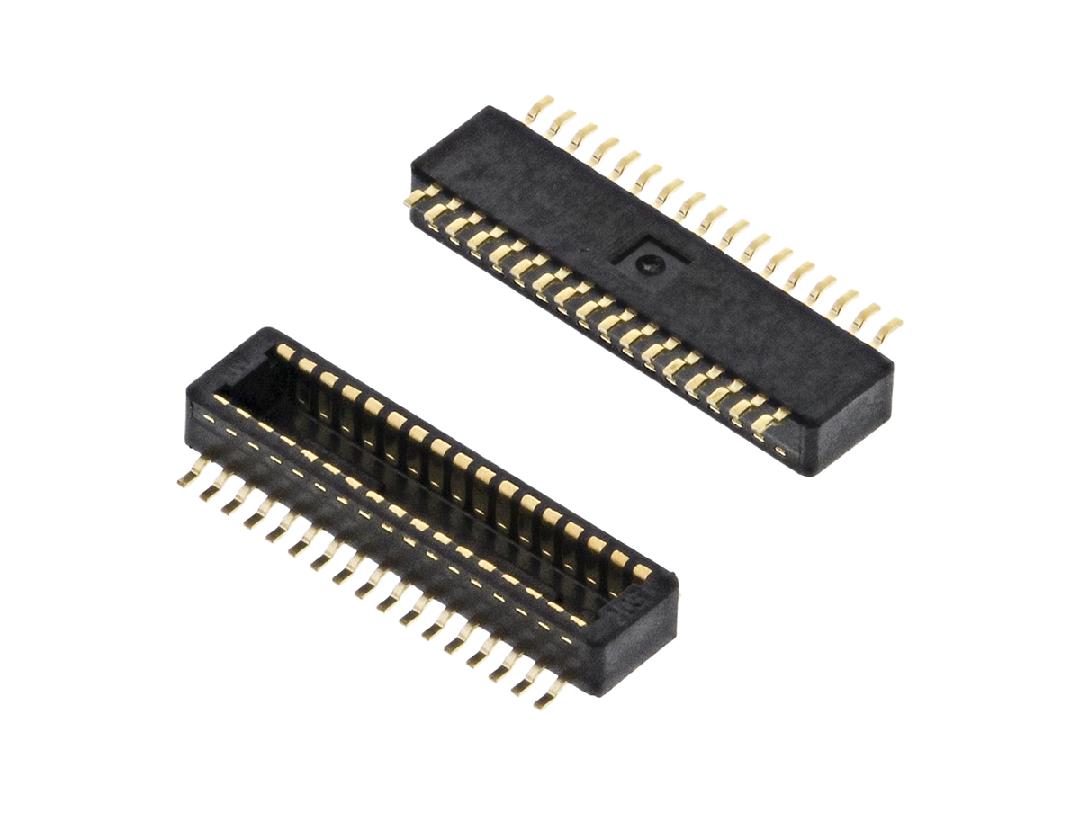 Hirose DF40 Series Straight Surface PCB Header, 30 Contact(s), 0.4 mm Pitch, 2 Row, Shrouded