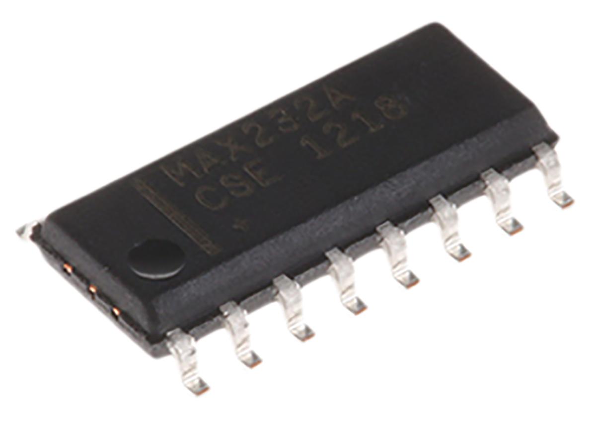 Maxim Integrated 4.5 → 5.5 V Cable Transceiver 16-Pin SOIC, MAX232ACSE+T