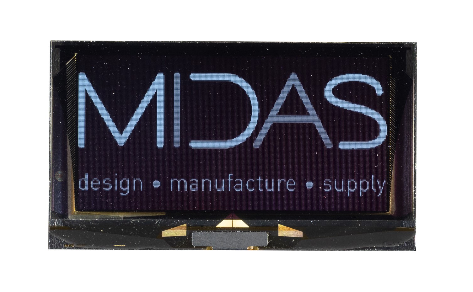 Midas 2.71 White Passive matrix OLED Display 256 x 128 COG I2C, Parallel, SPI Interface