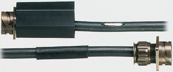 TE Connectivity Heat Shrink Tubing, Black 15.2mm Sleeve Dia. x 254mm Length 5.6:1 Ratio, HRSR Series