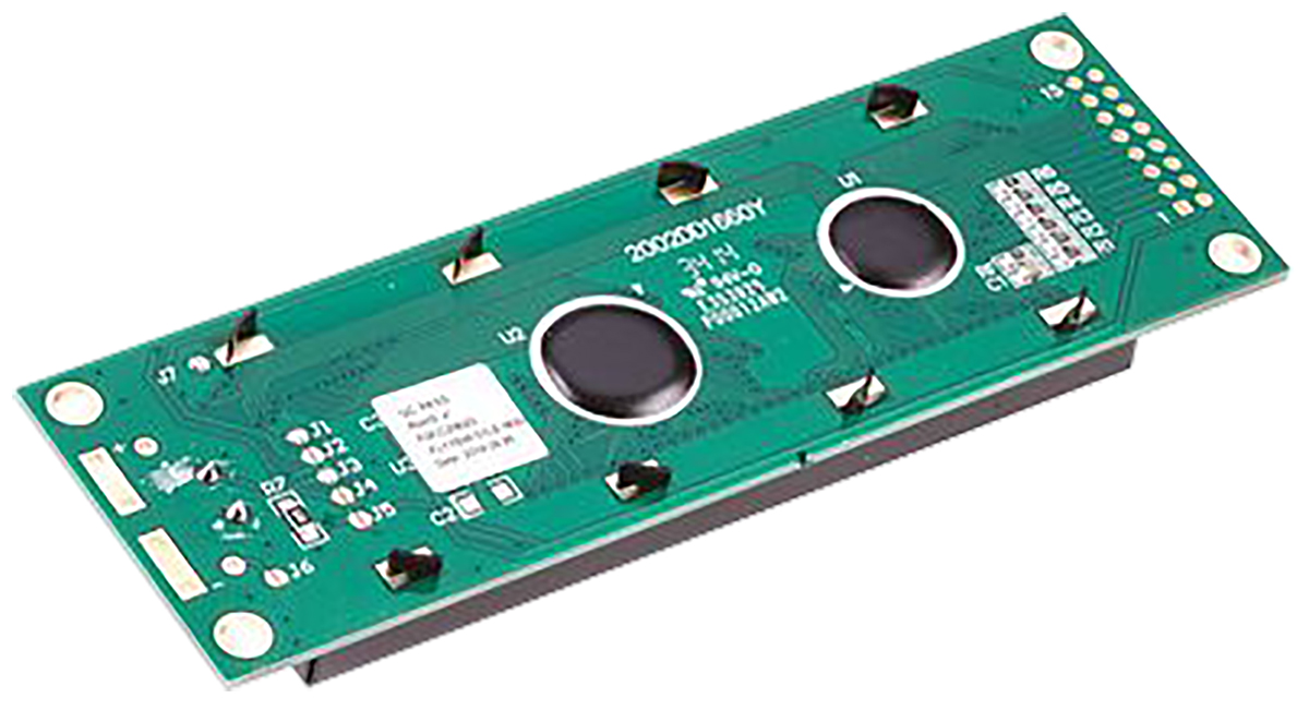 Fordata FC2002D01-FHYYBW-51SE FC Alphanumeric LCD Alphanumeric Display, Green, Yellow on Yellow-Green, 2 Rows by 20