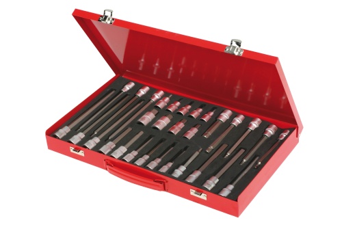 SAM 30-Piece Metric 1/2 in Bit Socket Set , Hex Bit