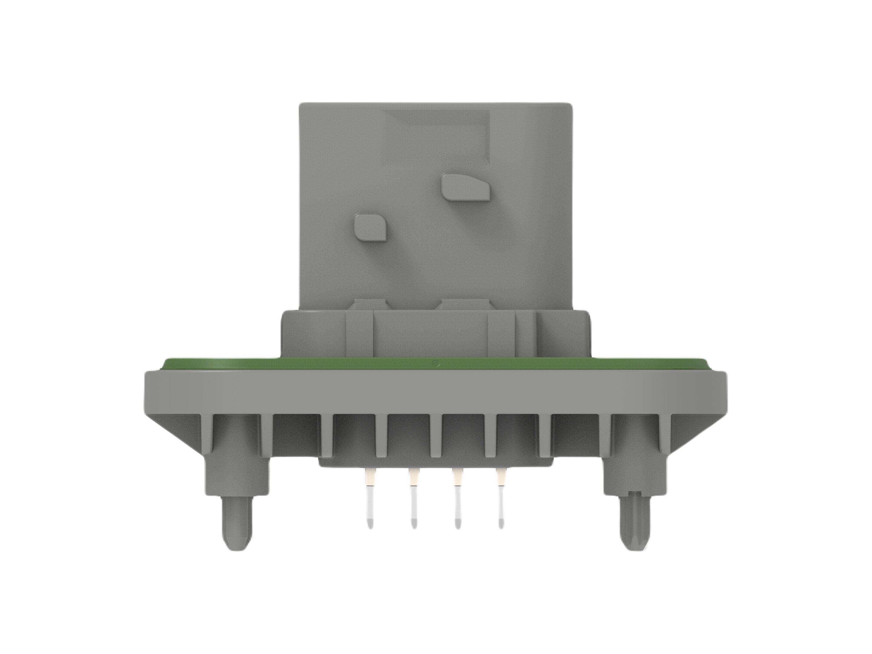 TE Connectivity 2-23781 Series Vertical Panel PCB Header, 8 Contact(s), 6 mm Pitch, 2 Row, Shrouded