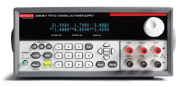 Keithley 2230G Series Digital Bench Power Supply, 0 → 30V, 1.5A, 3-Output, 450VA