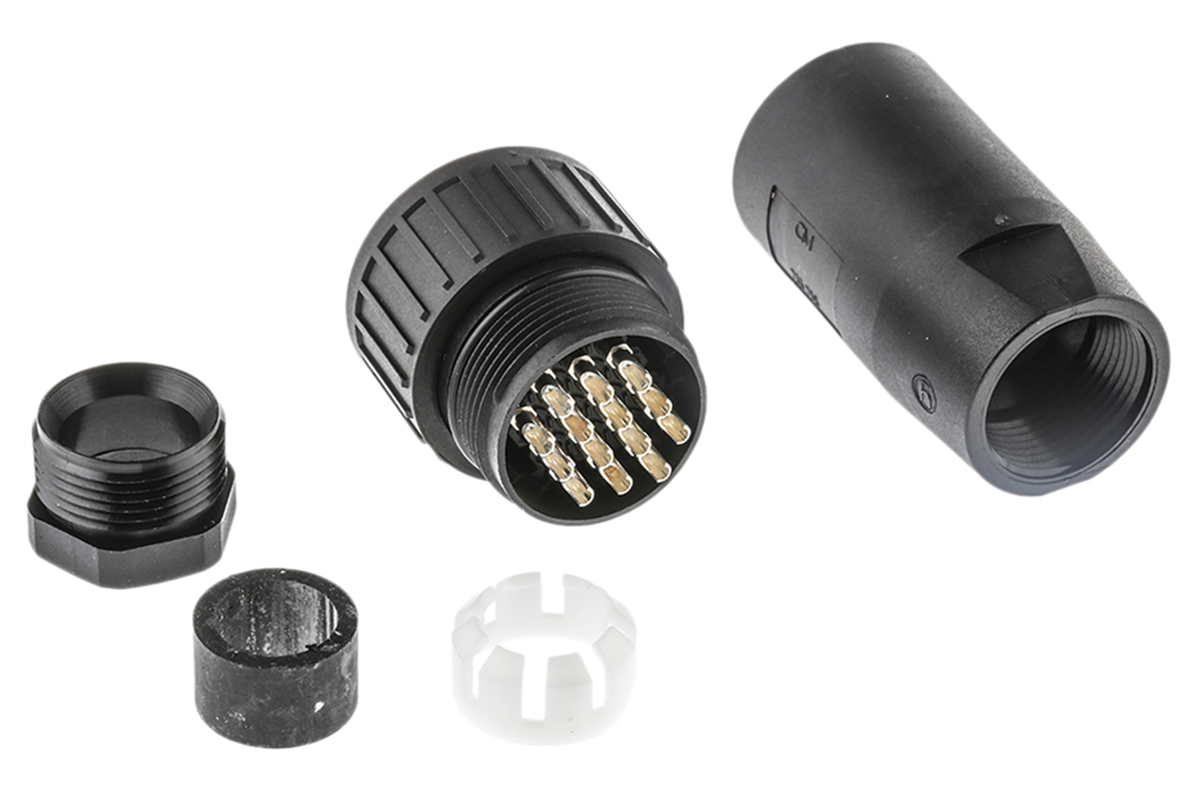 Hirschmann, CM 14 Way Cable Mount MIL Spec Circular Connector Receptacle, Socket Contacts,Shell Size 20, Screw