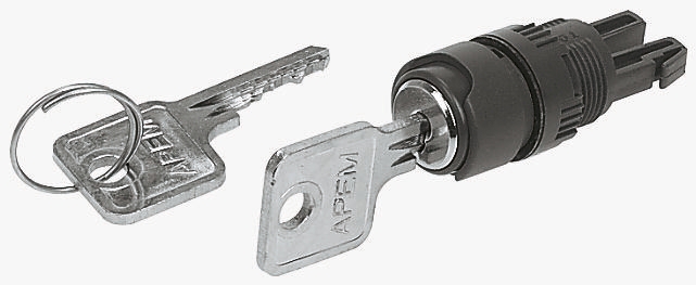 APEM 2-position Key Switch Head, Latching