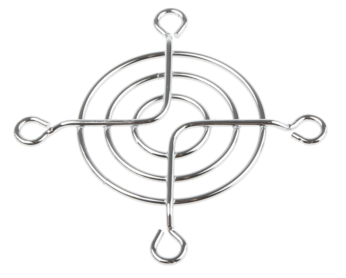 RS PRO Steel Finger Guard for 52mm Fans, 42mm Hole Spacing