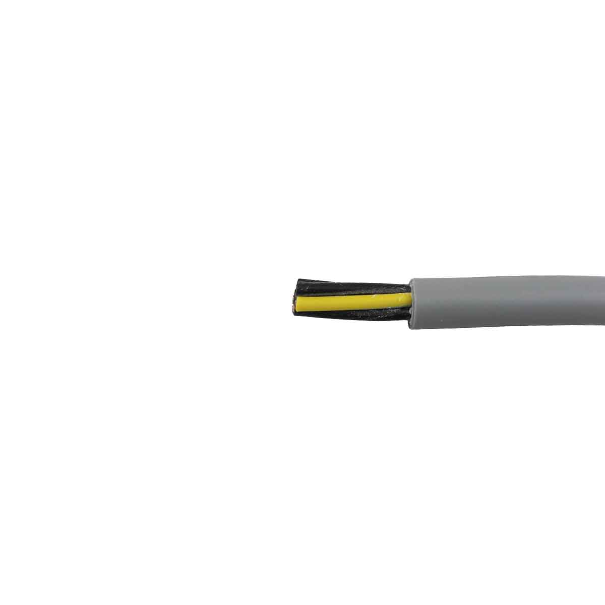 Alpha Wire Pro-Met Control Cable, 5 Cores 0.5 mm², Unscreened, 100 m, Grey Polyvinyl Chloride Sheath